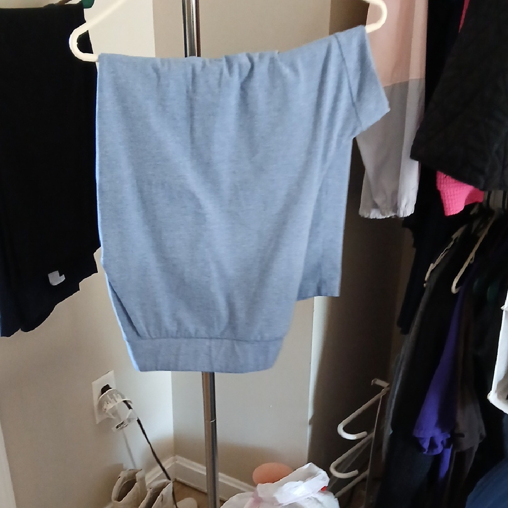 Light Blue Capris Knit
